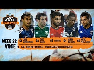 2014 AT&T Goal of the Week Nominees: Week 22