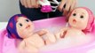 Twins Baby Dolls Pelones Baby Doll Bathtime How to Bath Babies Bath Time Toy Videos