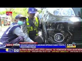 Giliran Dishub Surabaya Gelar Razia Cabut Pentil Ban