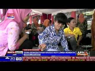 Para Siswa Berkebutuhan Khusus Ikuti Lomba Membatik