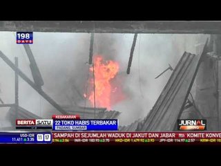 22 Kios Pasar Haru Padang Terbakar