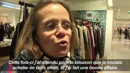 Lancement des soldes d'hiver en France