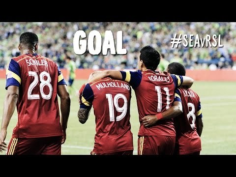 GOAL: Joao Plata puts one in off a deflection and the post | Seattle Sounders v Real Salt Lake