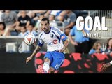 GOAL: Andres Romero curls one into the top right corner