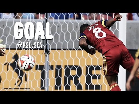 GOAL: Joao Plata lines a header into the back of the net | Real Salt Lake vs Seattle Sounders