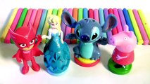 Disney PJ Masks Play-Doh Stampers Peppa Pig Stitch Disney Princess Elsa Frozen Clay Sti