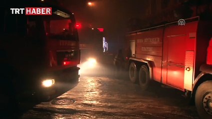 Mobilya imalathanesinde yangın