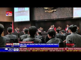 MK Tolak Gugatan Pilkada Gunung Mas