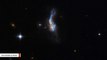 Hubble Telescope Watches As Two Galaxies Collide