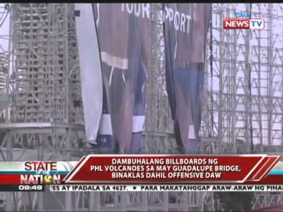 SONA - Billboard ng Philippine Volcanoes, pinatanggal 070711