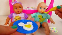 Baby Doll Bunk Beds Playing on the Slide Feeding Time and Bed Time-rMcfBoS