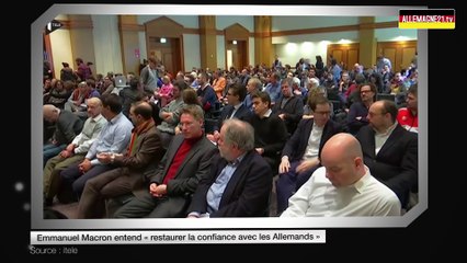Emmanuel Macron entend « restaurer la confiance avec les Allemands »