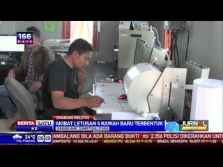 4 Kawah Baru Terbentuk Akibat Letusan Gunung Sinabung