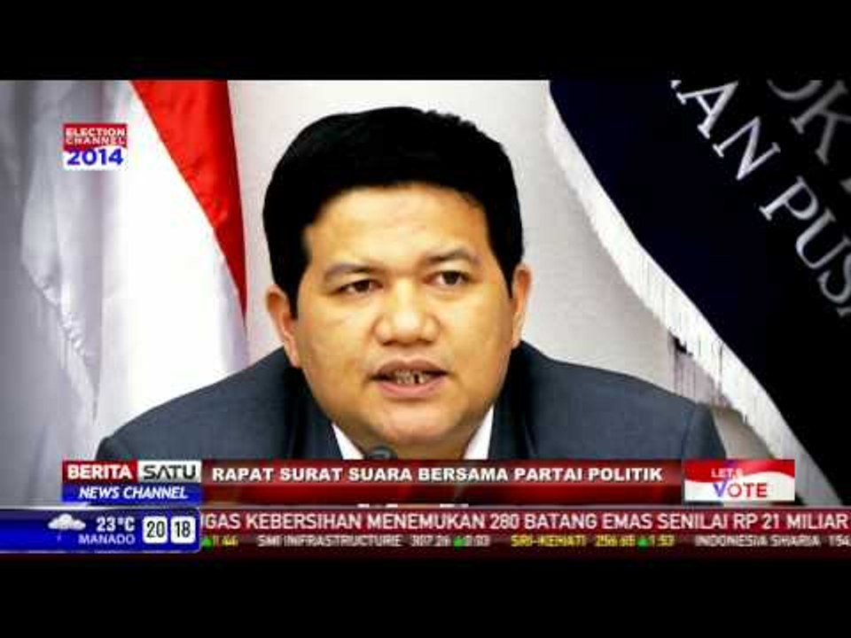 KPU dan Parpol Diskusikan Desain Surat Suara