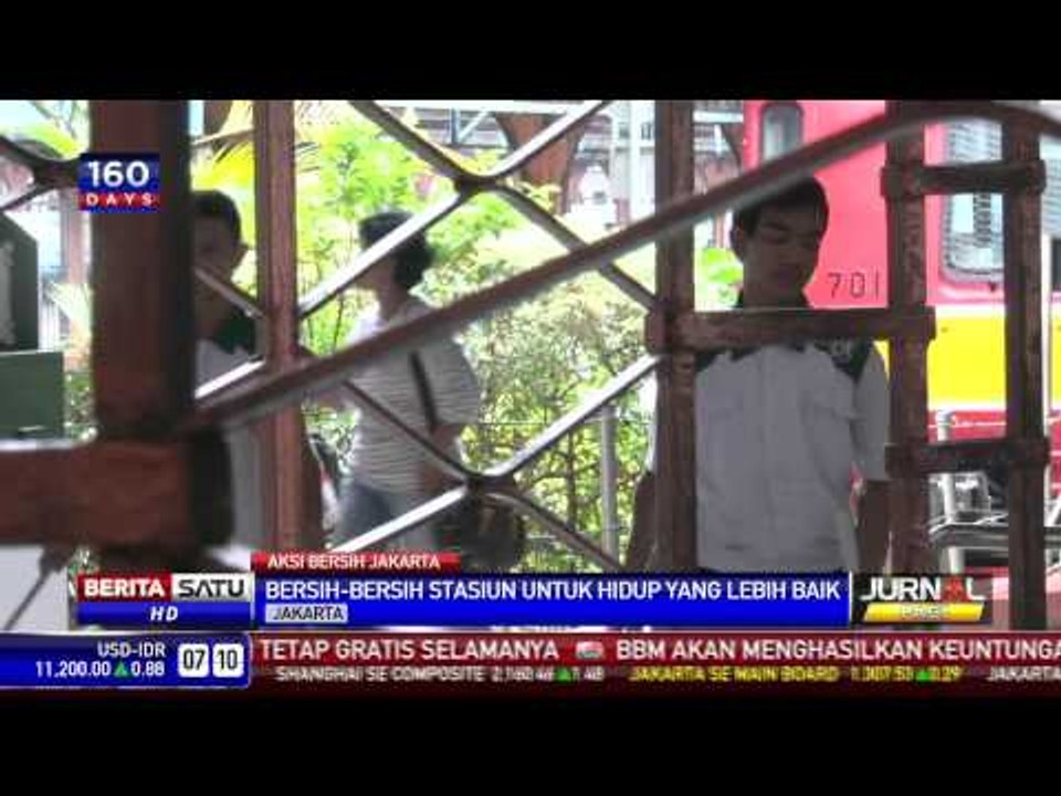 Bersih-Bersih Stasiun, Langkah Wujudkan Jakarta Sehat