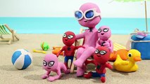 SPIDERBABY VS JELLYFISH ATTACK w/ Spiderman Prank Joker Superhero Prank Videos Stop Motion