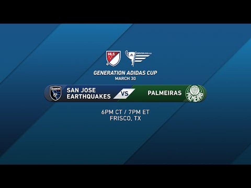 San Jose Earthquakes vs. Palmeiras | Generation adidas 2015