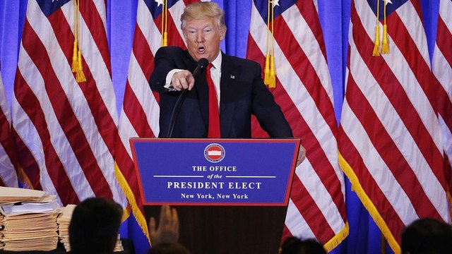 Trumps-Pressekonferenz: US-Geheimdienste, Russland und die Mauer zu Mexiko
