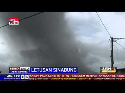 Meletus Lagi, Tinggi Debu Vulkanik Sinabung 3 Kilometer