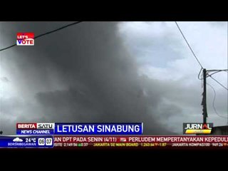 Meletus Lagi, Tinggi Debu Vulkanik Sinabung 3 Kilometer