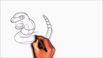 how to draw Pokemon Ekans Transformation for Kids fun art-DTWBv1r