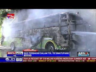Bus Terbakar Lukai Seorang Penumpang Perempuan