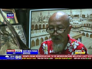 Lukisan Unik dari Pelepah Pisang