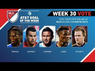 Top 5 MLS Goals | AT&T Goal of the Week (Wk 30)