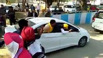 people protest against bhagwant mann