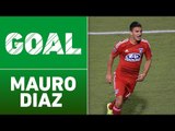 GOAL: Mauro Diaz curls a free kick into the top corner