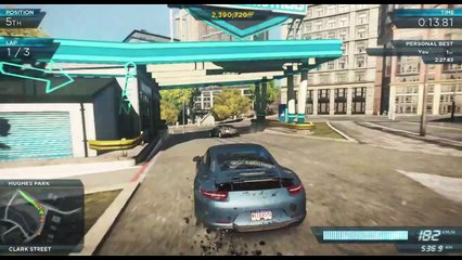 NFS Most Wanted 2012:Gameplay | Porsche 911 Carrera S all races (PC HD)