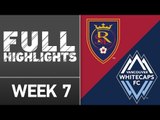 HIGHLIGHTS: Real Salt Lake vs. Vancouver Whitecaps | April 16, 2016