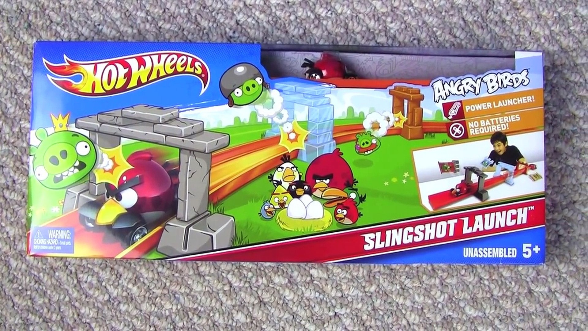 hot wheels angry birds slingshot launch
