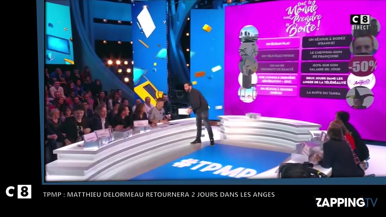 TPMP : Matthieu Delormeau retournera 2 jours dans Les Anges