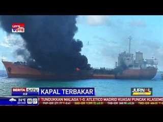 Kapal Tanker Terbakar Cederai 2 Orang