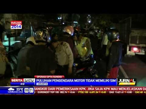 Puluhan Pengendara Motor Terjaring Razia karena Tak Punya SIM