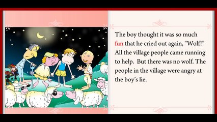 Learn English   English Learning For Children - The boy who cried wolf