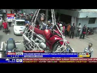 Mobil yang Parkir Liar Pun Diangkut Dishub