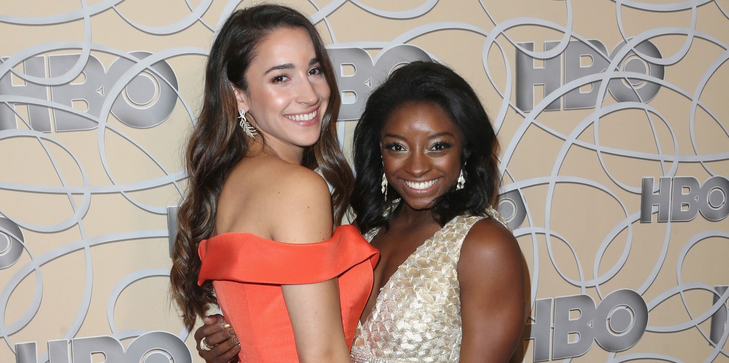 Simone Biles & Aly Raisman Pose For Racy '...