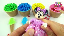Candy Cupcakes Surprise Toy Dora Mickey Minnie Mouse Peppa Pig Paw Patrol | Learn Colors with M&Ms