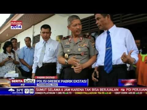 Polda Riau Gerebek Pabrik Ekstasi Rumahan