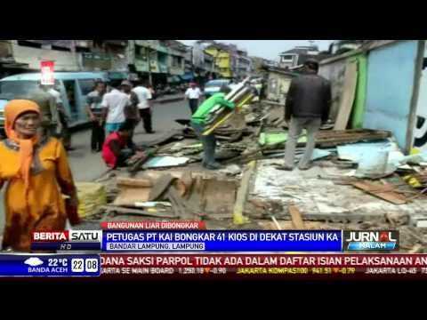 PT KAI Bongkar Bangunan di Dekat Stasiun