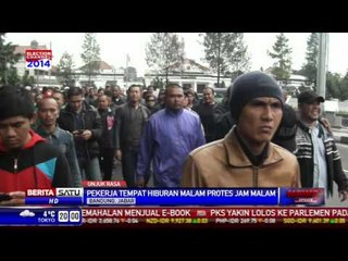 Pekerja Tempat Hiburan Malam Serbu Balai Kota Bandung