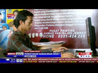 Caleg Mencetak Ribuan Lembar Contoh Suara Suara