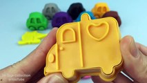 Играй и учись Цвета с Play Doh Автомобили с транспортными Формочки Fun и творчество для детей