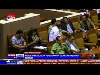 Paripurna DPR Mengesahkan UU Perdagangan