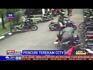 Pencurian Motor di Kantor Bupati Brebes Terekam CCTV