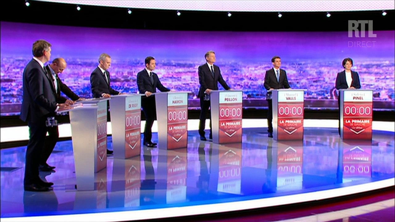 Présentation des candidats lors du premier déba...