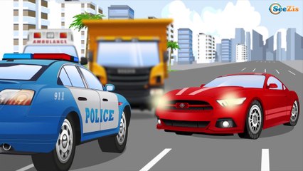 El Coche de Policía en la operación - Planeta de Carros | La zona de operación