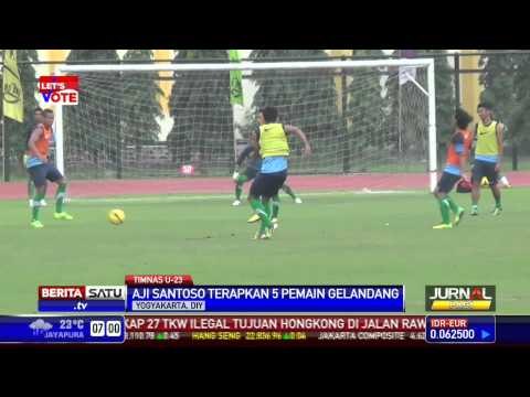 Timnas U-23 Berlatih Materi Permainan Bertahan